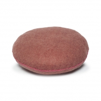 Coussin Smarties en feutre - vieux rose